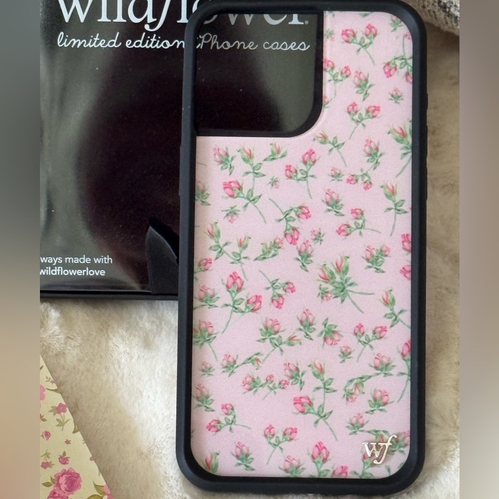 🌷Wildflower Pink Posie Rosie Floral iPhone 15 Pro Max Phone Case - Picture 3 of 11